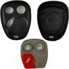Replacement Keyless Entry Remote Control Key Fob Shell, Black Plastic, Fit for Cadillac, Chevrolet, GMC Passenger Cars, Pickup Trucks, SUVs
