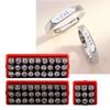 Professional 3mm Steel Letter Number Stamper Metal Handle Leather Punches Carving Tool For Leather Craft Jewelry Making