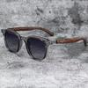 New Men Vintage Wooden Frame Sunglasses Classic Men'S Sunglasses Uv Protection Driving Eyewear Outdoor Shades Goggles