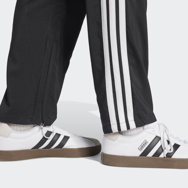 adidas Pánské eSSentialS 3S Kalhoty Stanford s otevřeným lemem Daily Tkané kalhoty triSun Černá