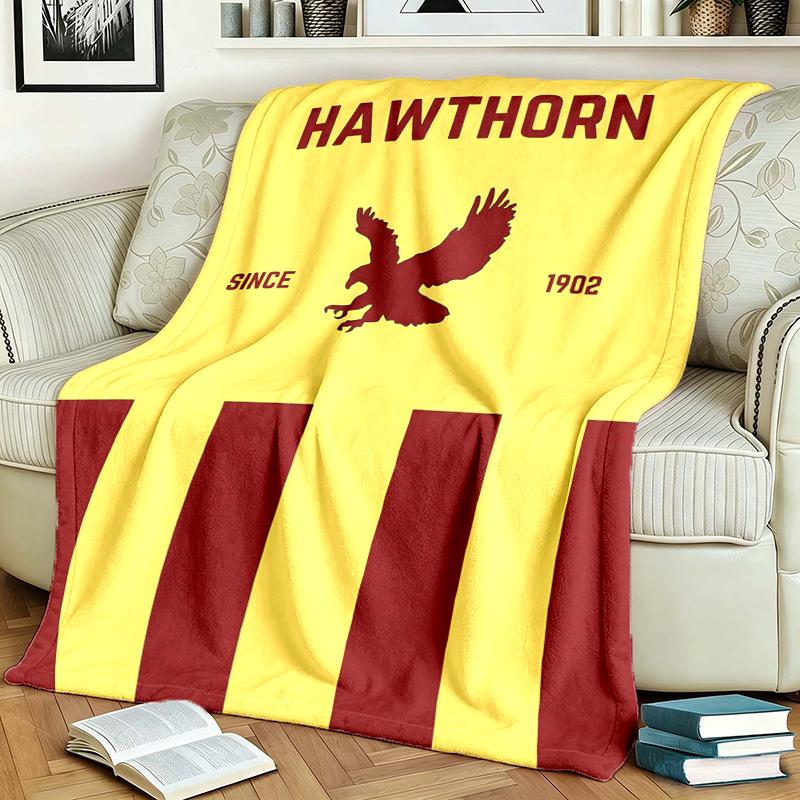 Hawthorn Hawks  Theme Blanket Suitable For Beds Sofas And Camping Perfect For Both Men And Women Comfortable Bedding All Year Round