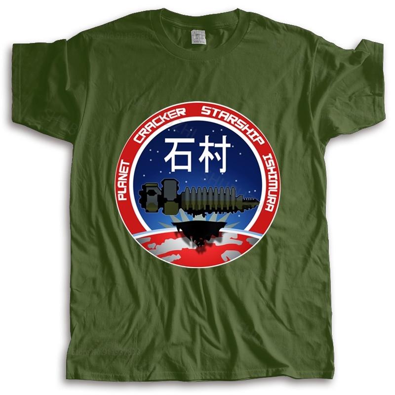 Cotton Tshirt Unisex Summer Tees VINTAGE PLANET CRACKER STARSHIP ISHIMURA Gamer Dead Space TShirt New Fashion Teeshirt Unisex Tee