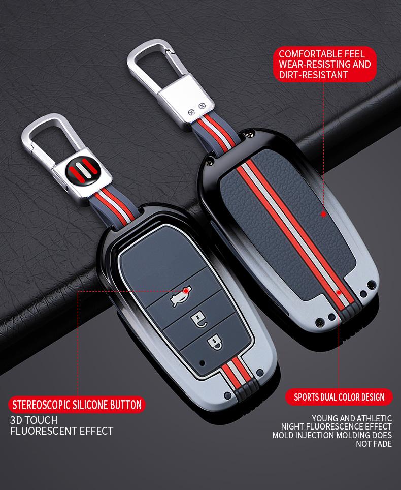 Zinc Alloy Car Remote Key Case Cover For Toyota CHR Prado 2017 2018 Prius Camry Corolla RAV4 2020 2025 2025 2025 Car Accessories