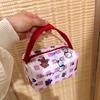 Cute Pink White Rabbit Handbag Cosmetic Bags Women Large Capacity Portable Travel Toiletry Storage Bags Makeup Pouch Girly Gifts