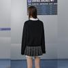 UNIFREE Bow-Knot Frayed Edge Knit Cardigan
