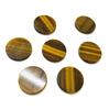 Natürlicher Tigerauge Runder Cabochon Edelstein | Goldbrauner Loser Stein zur Schmuckherstellung