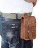 3615 Marsupio Retro: Borsa per telefono in pelle Crazy Horse unisex per sport e moda outdoor