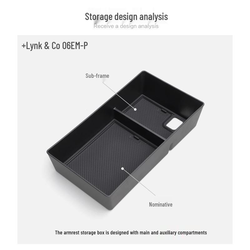 2024 Lynk & Co 06 EM-P Armrest Storage Box Organizer