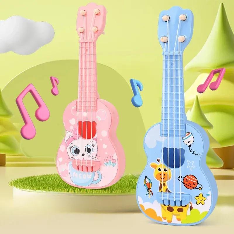 Kids Ukulele Musical Toy 4 Strings Small Guitar Toys Educational Music Instrument Beginner Learning Gift For Children Birthday
