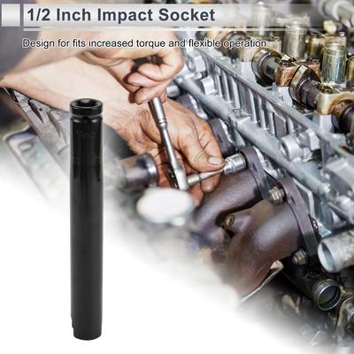 Motoforti Impact Socket Durable 200mm Hardware Tool 6 Point Black Carbon Steel 19mm Motorcycle Dirtbike Repair 1/2 Inch Drive