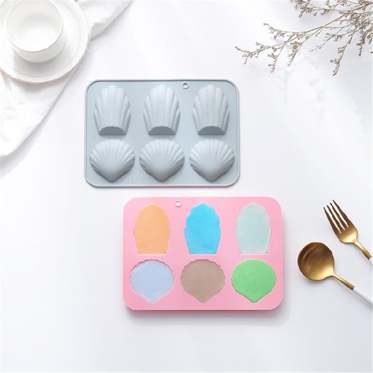 Mousses Cake Mold 6Cavity Madeleine Silicone Mold  Bakings Tool Easy to Clean