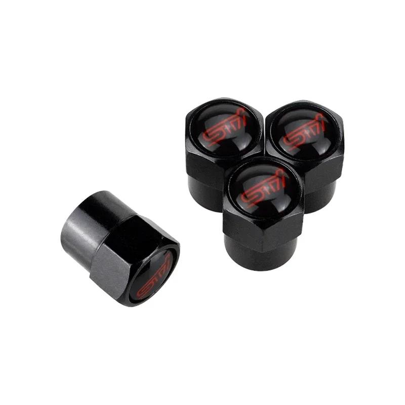 For Subaru STI Forester XV Outback Impreza Legacy WRX BRZ Tribeca Car Tire Airtight Valve Stem Cover WHheel Air Caps Decoration