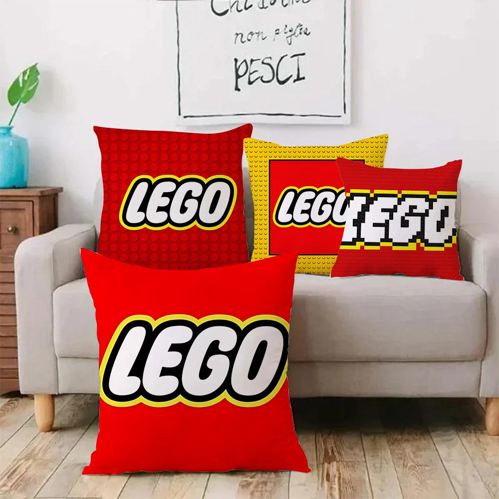Cool For Legos Game Pillow Covers Cartoon Sofa Decorative Home Double-sided Printing Short Plush Cute Cushion Cover