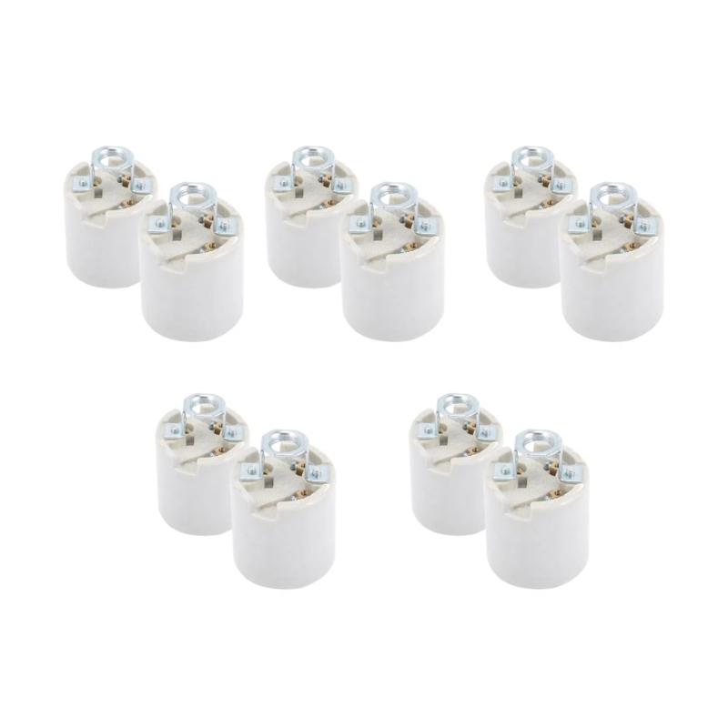 Lamp Holder Sockets Heat Resistant Ceramics Easy Replacement for Various Bulb Types Modern Styles