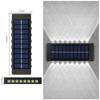 BMW Outdoor Lights Solar Powered, Convex Mirror Wall Light, IP65 Waterproof Up and Down Courtyards Gardens Stairs Corridors Walls