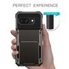 For Google Pixel 9a Case PC + TPU Dual Layer Back Phone Cover with Card Holder