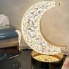 Bedroom Crystal Touch Dimming NightLight Girl Room Home Decorations Aesthetics USB Table 3D Moon Lamp