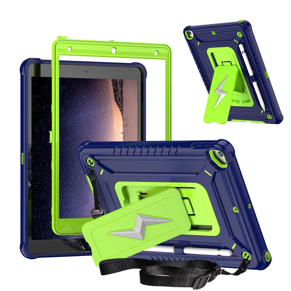 

For iPad 10.2 Case, Armor Kickstand Rugged Case For iPad 7th 8th 9th 10.2inch 3 in 1 Protection Tablet Cover With Belt iPad 7 8 9th 10.2in