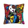 B-BrittoES Pillow Cover  Cute Funny Pillow Case For Sofa Home Decoration Square Cushion Cover Birthday Present