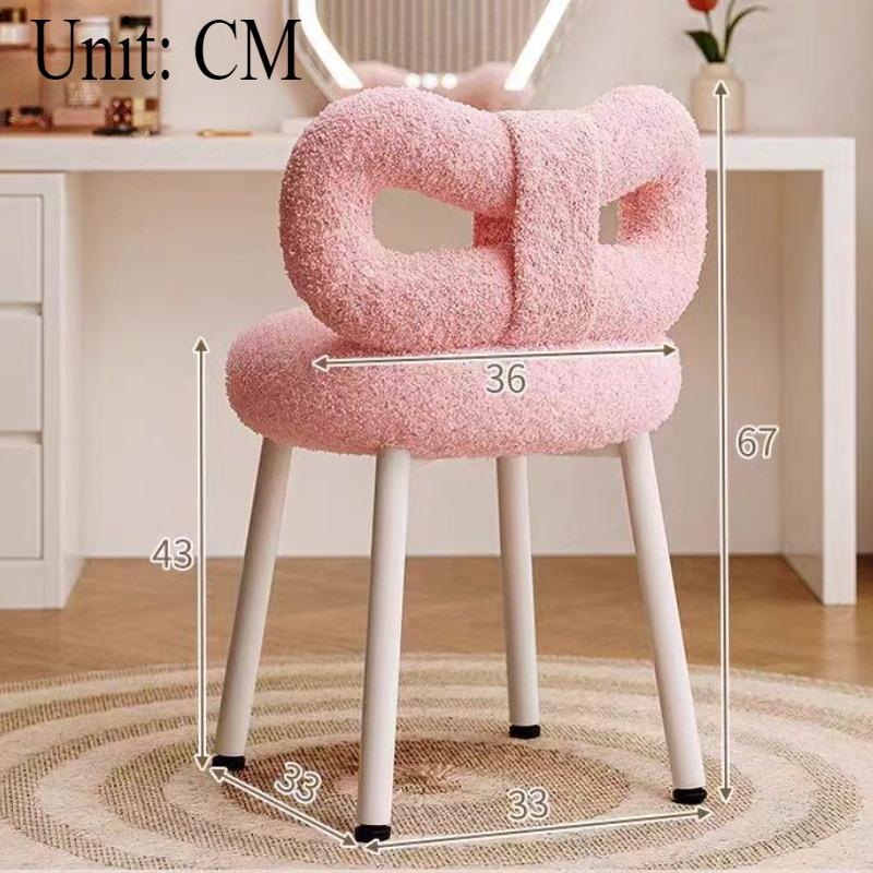 Comfortable Makeup Chairs Living Room Chair Household Dresser Backrest Stools Accessories Bedroom Luxury Relaxing Soft Furniture