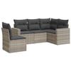 VidaXL Garden Lounge Set with Cushions 5 Pcs, Patio Sofas, Patio Furniture Set, Outdoor Furniture, Grey 3218962