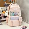 Schoolbag two-dimensional element transparent pain bag ins wind simple junior high school student leisure backpack large capacity Japanese student 