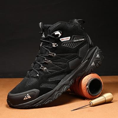 Outdoor Hiking Shoes Men's Shoes Autumn and Winter High-top Comfortable Hiking Men's Shoes Casual Versatile Climbing Professional Hiking Shoes