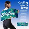 Soft Cold-feeling Towel Sweat-absorbent Microfiber Towel  for Sports Fitness Yoga