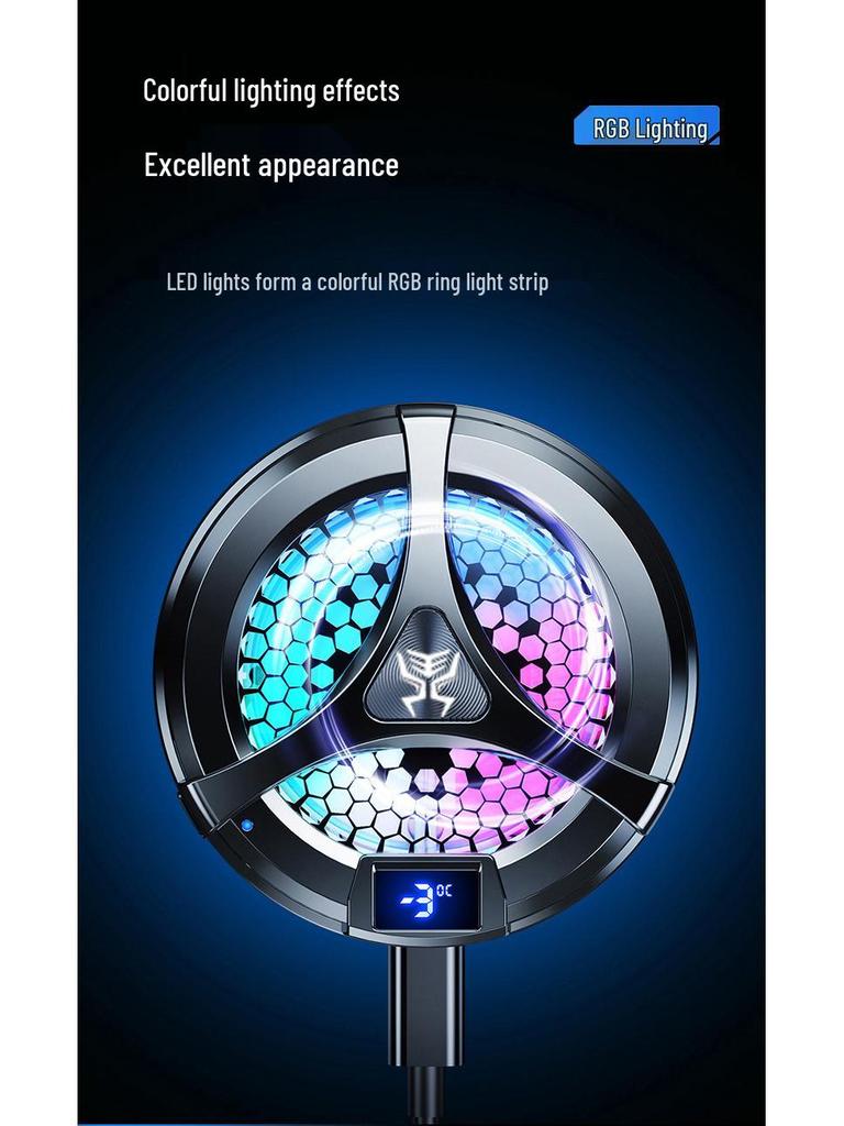 X36 Mobile Phone Cooling Radiator with Digital Display & Magnetic Semiconductor - 2022 Model