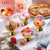 12PCS/Pack Durable Party Plastic Exquisite Sturdy Atmosphere Stable Moisture-proof Lightweight Wedding Candy Cup Dustproof