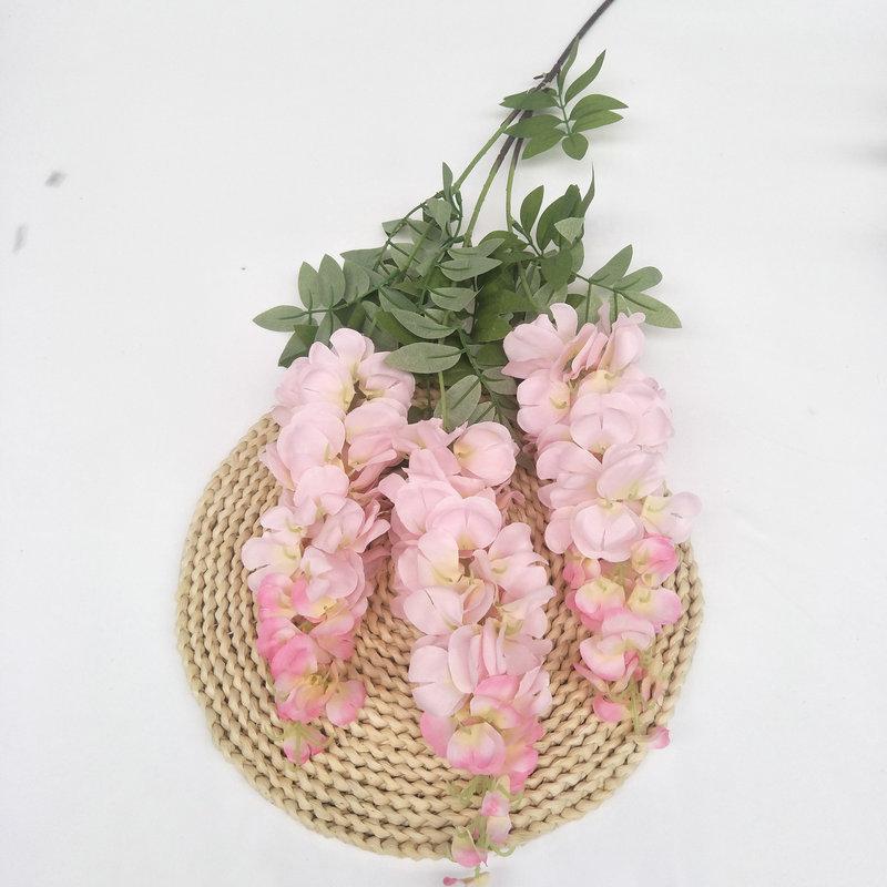 Purple Wisteria Artificial Hanging Flowers For Wedding Decor With Multicolor Options