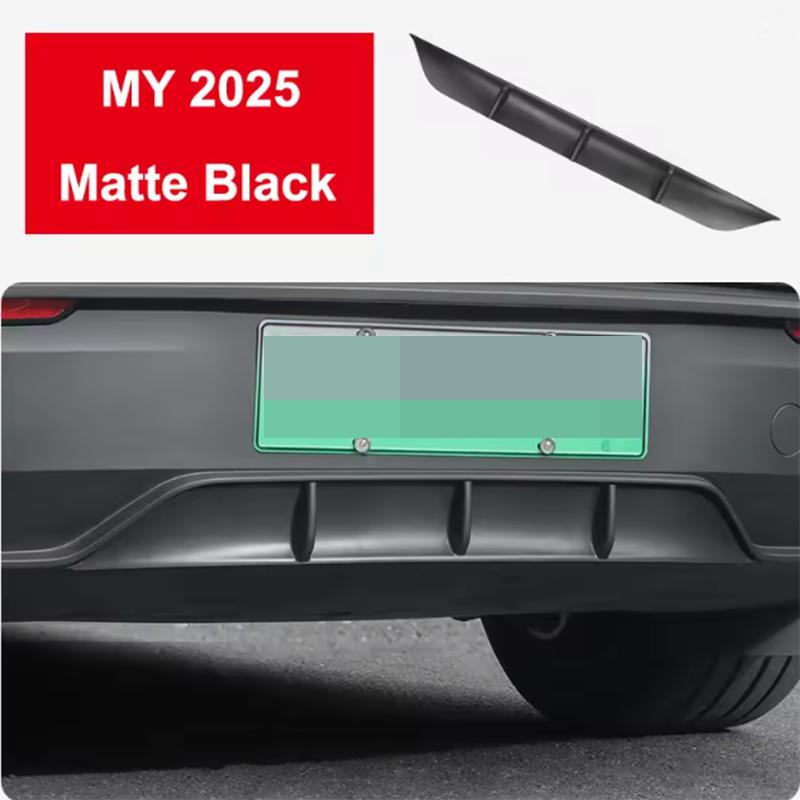 For Tesla Model Y Juniper 2025 2026 Rear Bumper Spoiler Lip Launch Plate Diffuser матовый черный