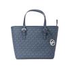 Michael Kors Jet Set Monogram Vintage Zipper Tote Bag Women Tote Bag Navy-Blue 35T9STVT0B-ADMIRAL