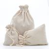 10pcs Natural Drawstring Cotton Gift Bag Miscellaneous Grain Jewelry Cosmetic Packaging Bag Festival Candy Reusable Sachet Sack