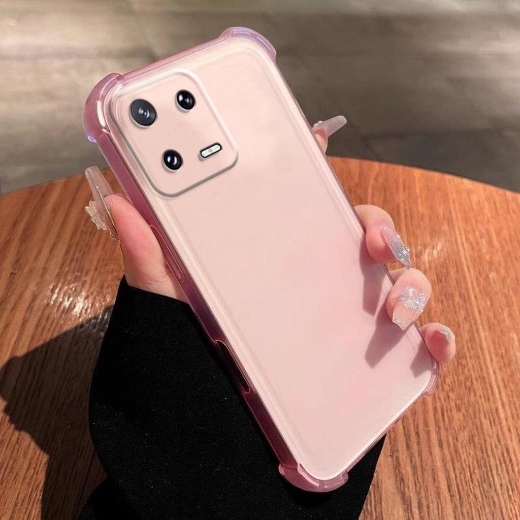 Case for Xiaomi 13 Pro Shockproof Airbag Bumper Casing Frosted Translucent Cover