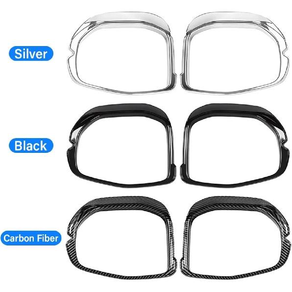 Auto Seitenrückspiegel Regenschutz Augenbraue Verkleidungsrahmen Aufkleber Schale Zubehör Passend für CR-V 6. Generation 2023-2025(Schwarz)