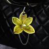 Kreative Simulations-Orchideen-Blumen Schlüsselanhänger Anhänger Rucksack Dekoration Zubehör Geschenke