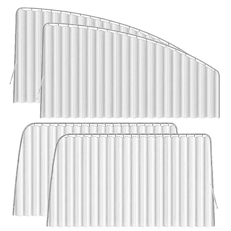 4pcs/set Car Side Curtain Adjustable Car Window Sun Screen Shades Auto Window Sun Shade Privacy Sun UV Protection Window Shield