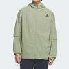 adidas Men's Cooling Sports Casual Hooded Jacket Green