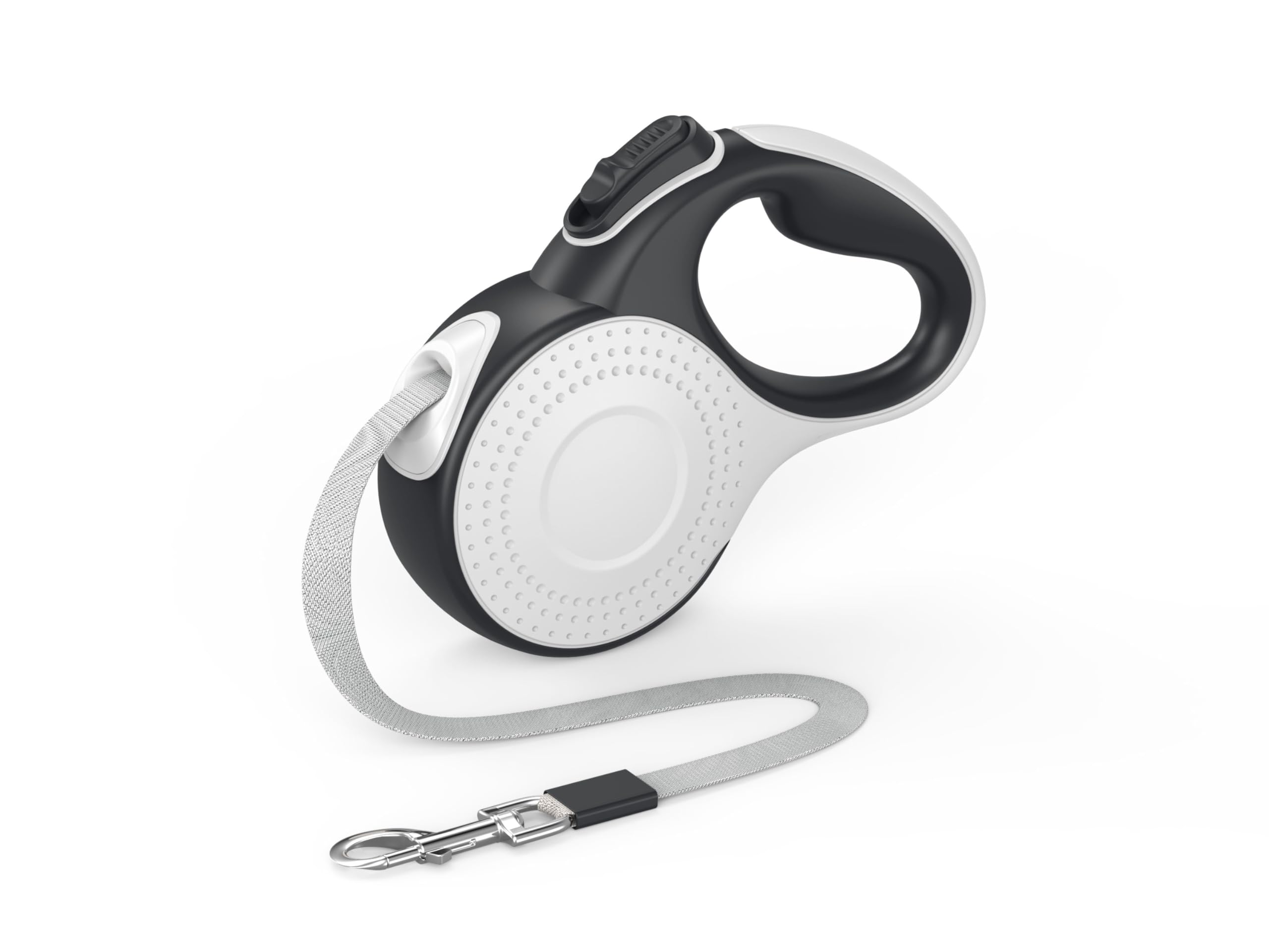 

LIKOKLIN Поводок-рулетка для собак с автоматической намоткой, длина 5 м, подходит для средних и крупных собак, предотвращает запутывание поводка чёрный