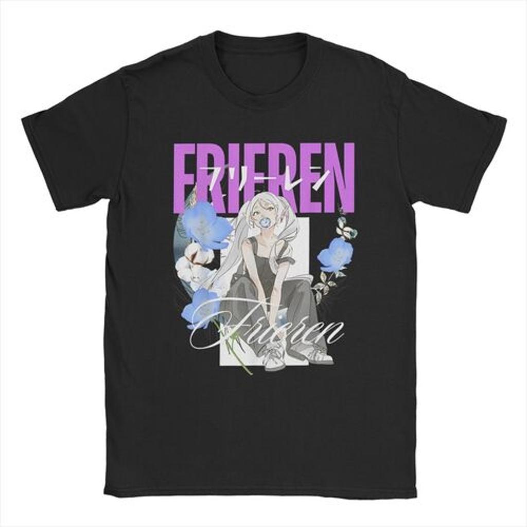 Anime Beyond Journeys End Japanese T Shirt for Men Women Cotton  TShirt Round Neck Sousou No Frieren Tees Clothes Plus Size