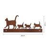 Creative Wall Decoration Pendant Exquisite Animals Figure Sculptures Cat Family Hanging  Lawn