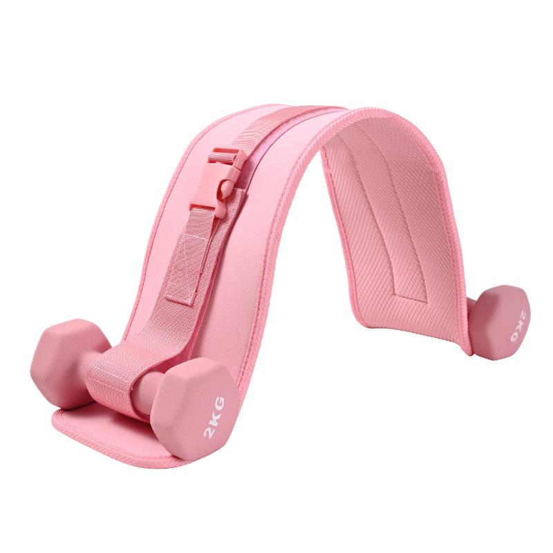 Hip Bridge Belt Short Auxiliary Dumbbell Hip Bridge Push Belt Hip Push Weight Training Fitness Men and Women Fat Burning Waist Protection