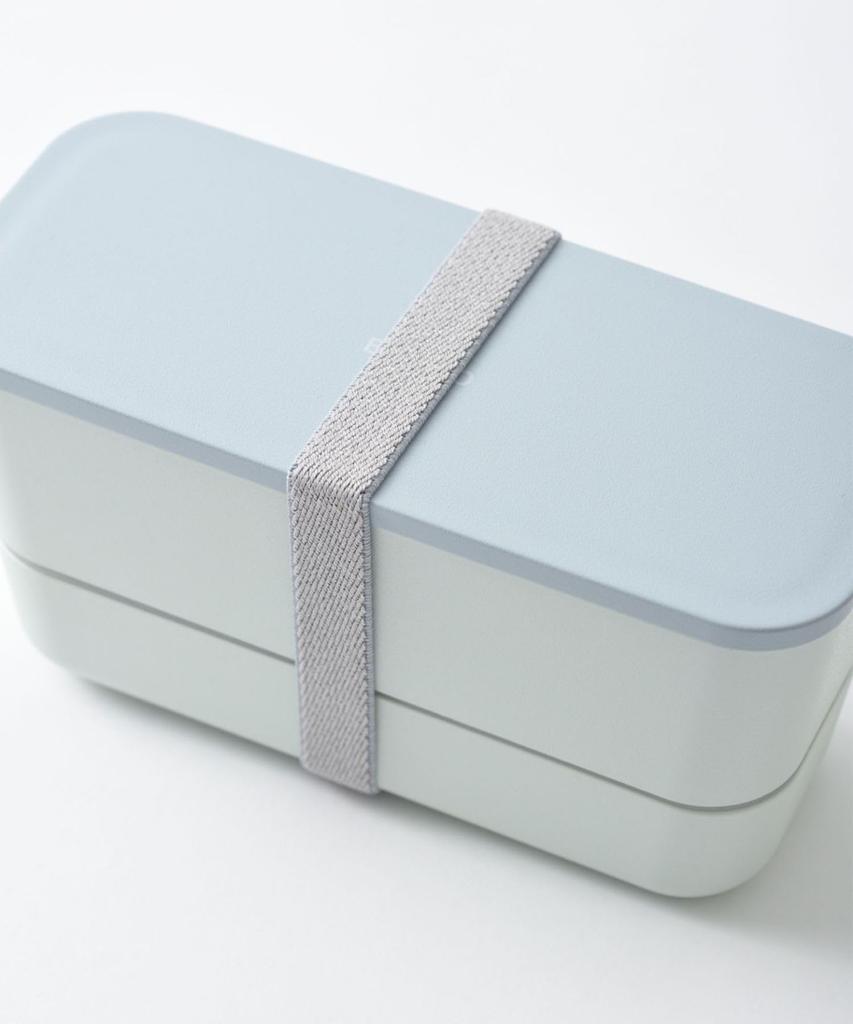 BRUNO Yamanaka Lacquer Bicolor Lunch Bento Dishwasher Microwave No 2-Tier Box, Box, Safe, Safe, Gray, Size, RBHK013-GY