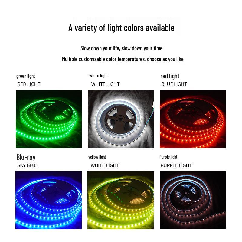 RGBW LED Strip Light: High CRI, Waterproof, 24V/12V, Outdoor, High Brightness for KTV and Stage Lighting.