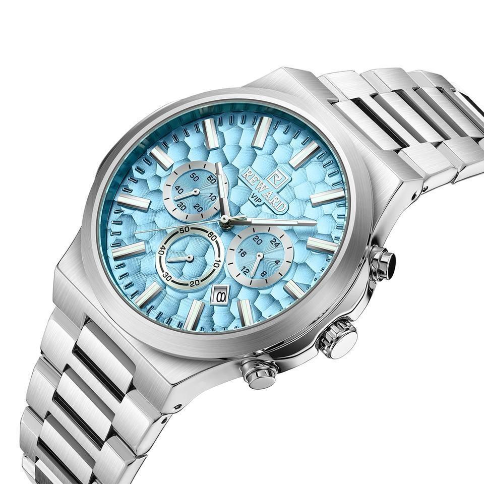 Business Man Wristwatch Date Chronograph Waterproof Luminous Luxury Men Watch Stainless Steel Quartz Men's Watches Male