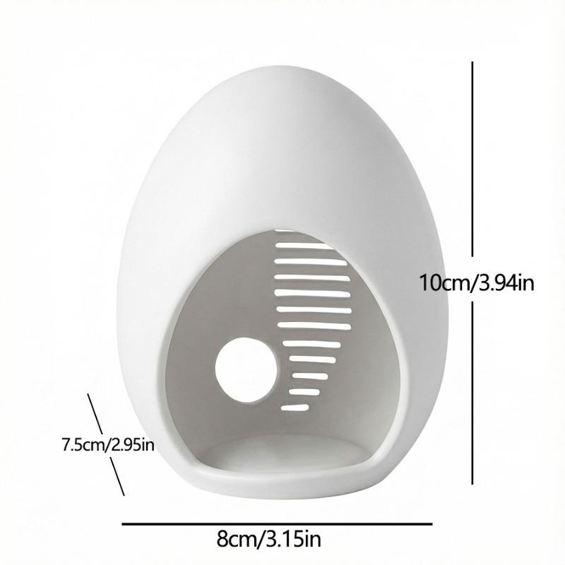 New Egg Shaped Candlestick Candle Light Egg Shaped Candlestick Ceramic Candle Holder Ceramic Aromatherapy Light