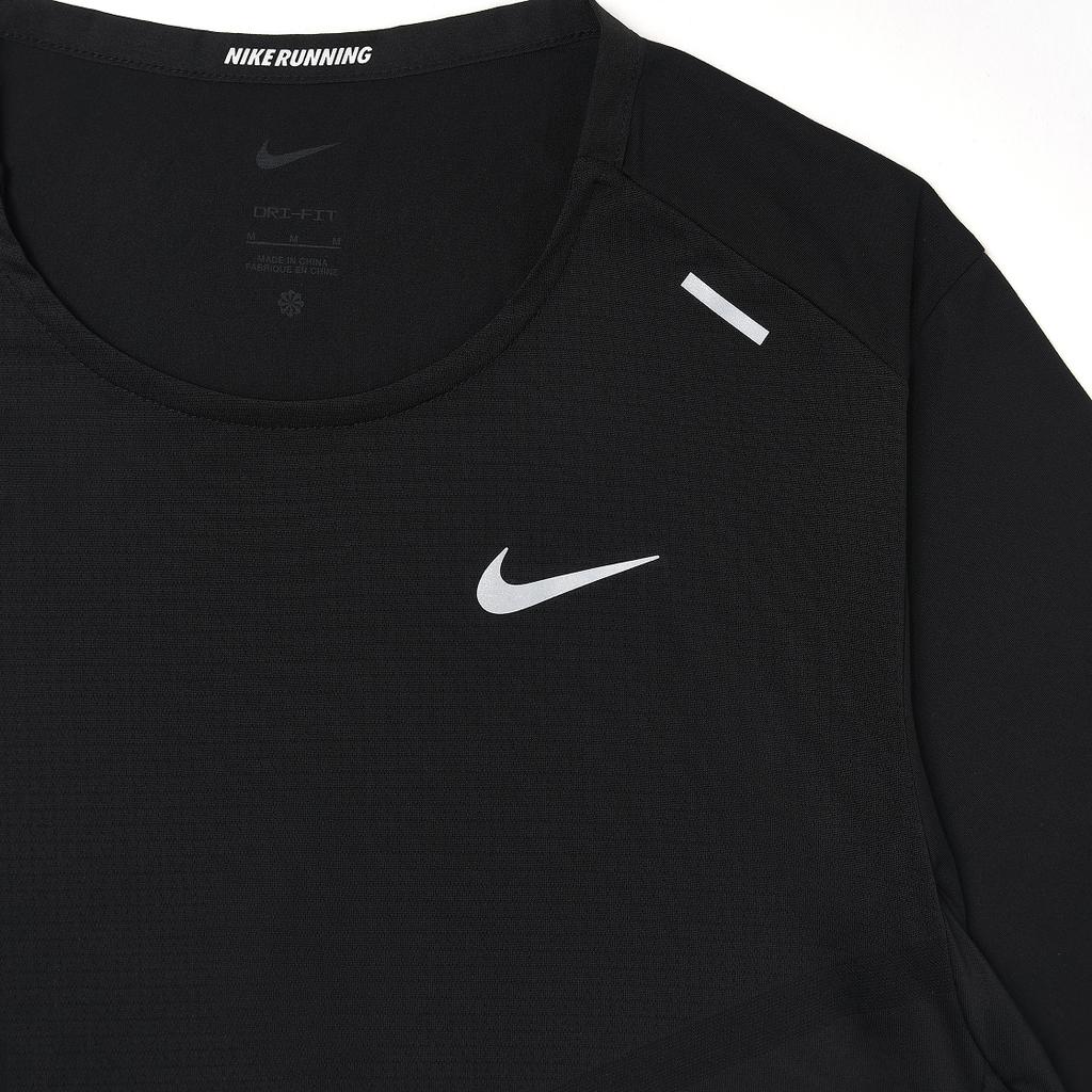 Nike Solid Color Logo Pullover Crewneck T-Shirt Men Tops Black CZ9184-013