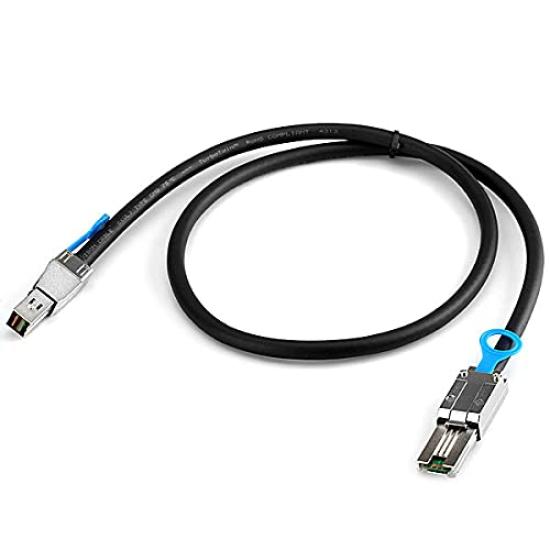 Cablecc External Mini SAS 4X To Mini SAS HD Data Server RAID 50cm SFF-8088 High-Density SFF-8644 Cable,