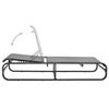 VidaXL Chaise longue Aluminium et textilène